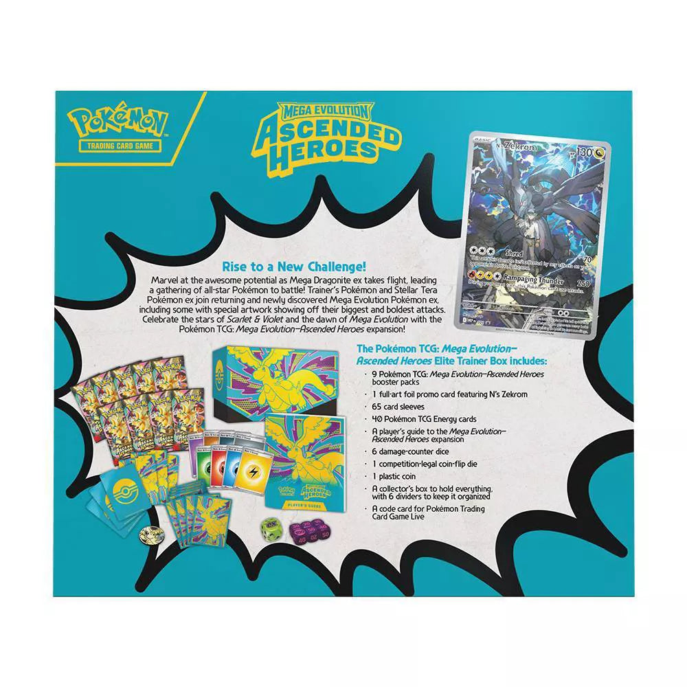 Pokemon: Mega Evolution Ascended Heroes Elite Trainer Box (ME2.5)