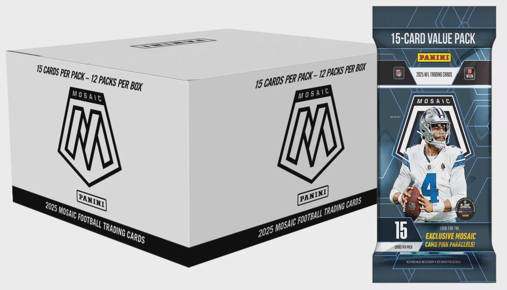 2025 Panini Mosaic Football Fat Pack Display Box