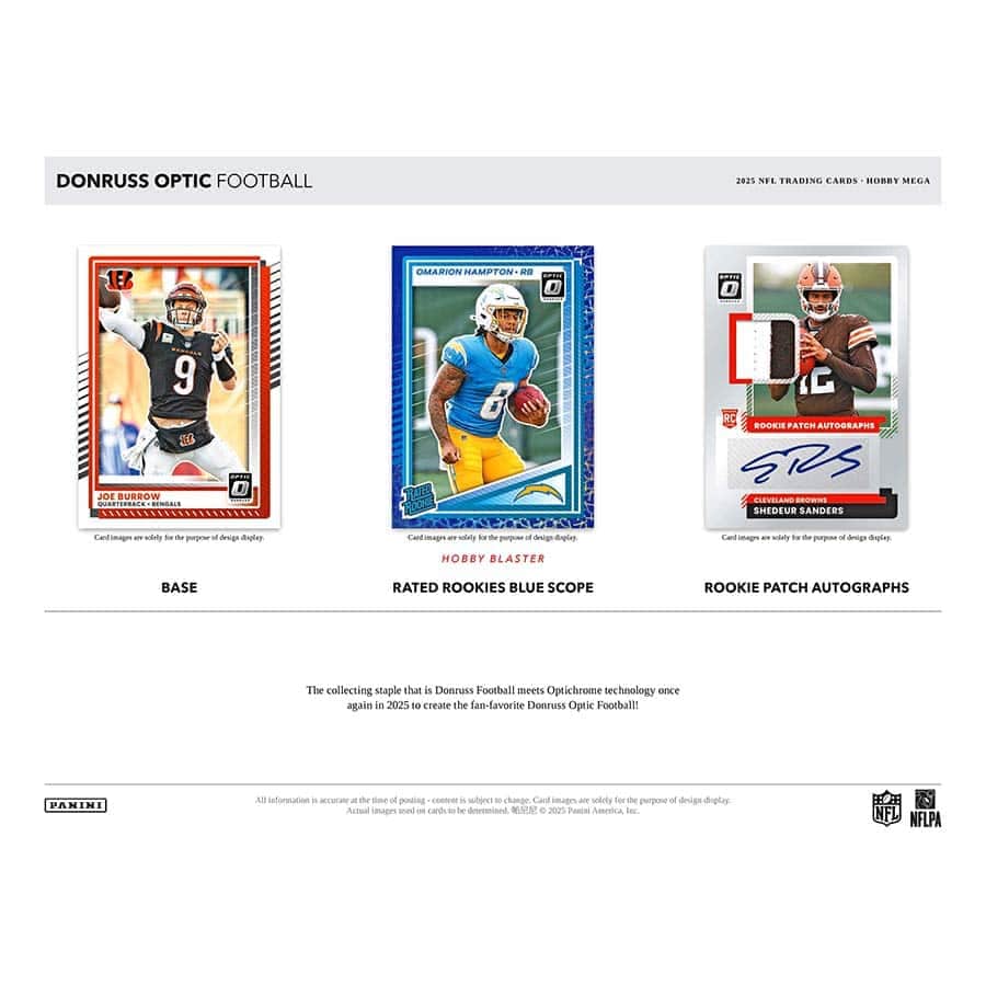 2025 Donruss Optic Football Hobby Mega Box