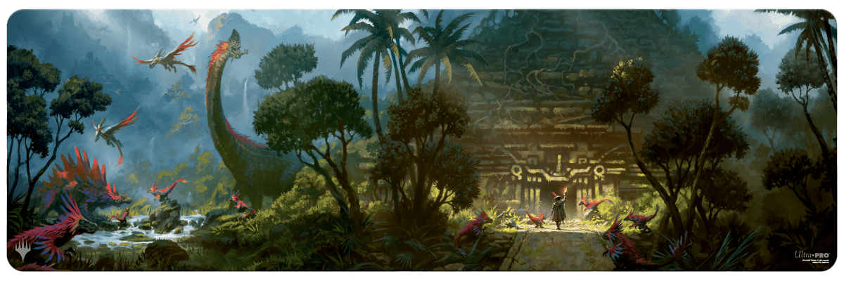 The Lost Caverns of Ixalan Dinosaur Temple 8ft Table Playmat for Magic: The Gathering