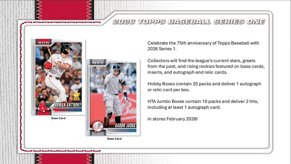 2026 Topps Series 1 Baseball Jumbo Box