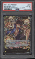 Monkey D Luffy One Piece Card Game Premium Card Collection #003 PSA 10
