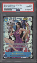 Boa Hancock One Piece Card Game OP07 Manga Alternate Art #051 PSA 10