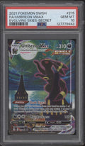 Umbreon VMAX Pokemon Evoliving Skies Full Art Secret #215 PSA 10