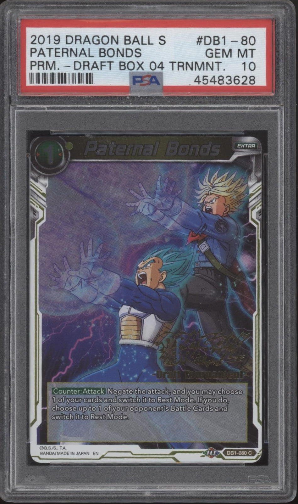 Paternal Bonds Dragon Ball Super Premium Dragon Box 04 Tournament Promo PSA 10