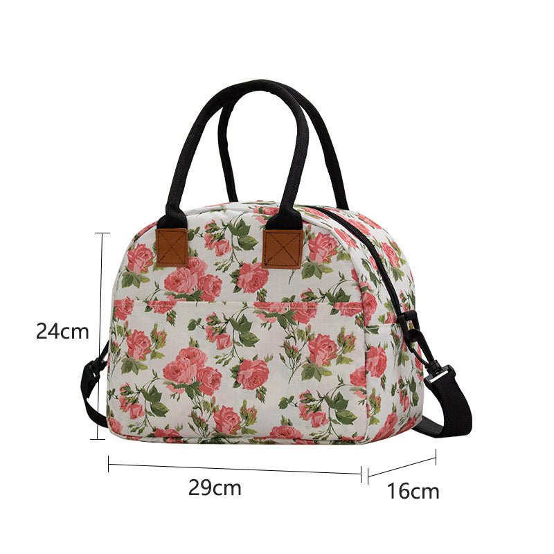 New Thermal Insulation Bag Large Oxford Cloth Bento Bag Outdoor Womens Portable Thermal Insulation Bag