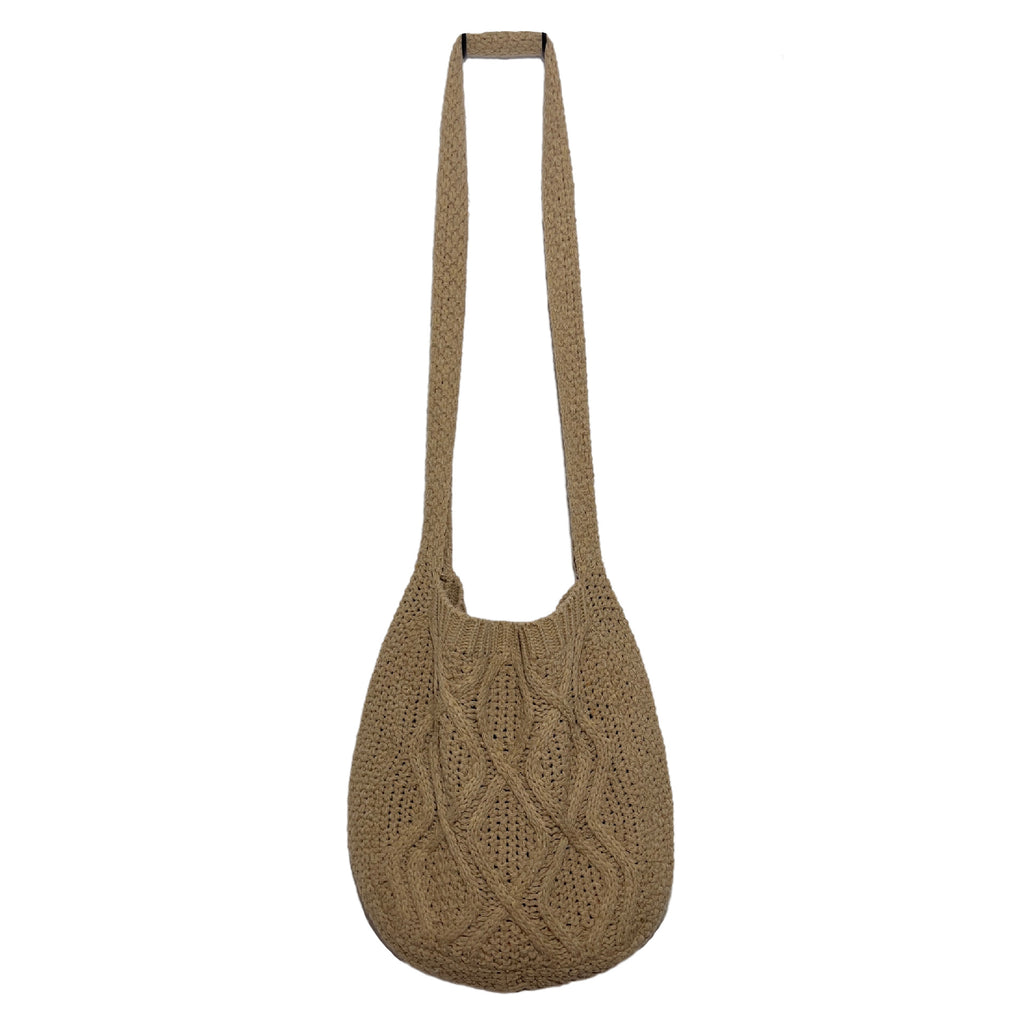 New Bag Knitted Bag Messenger Bag Solid Color Tote Bag Twist Bag Retro Bag Women's Bag Trend