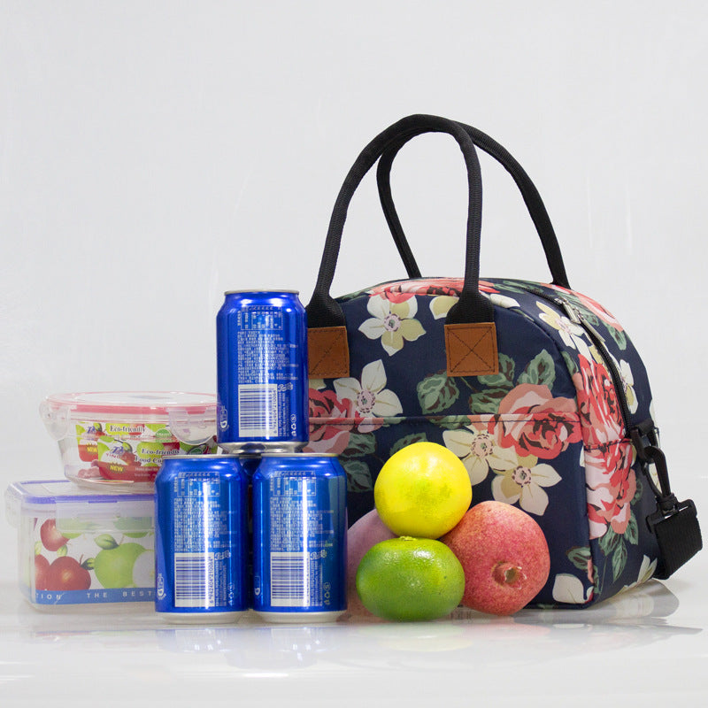 New Thermal Insulation Bag Large Oxford Cloth Bento Bag Outdoor Womens Portable Thermal Insulation Bag