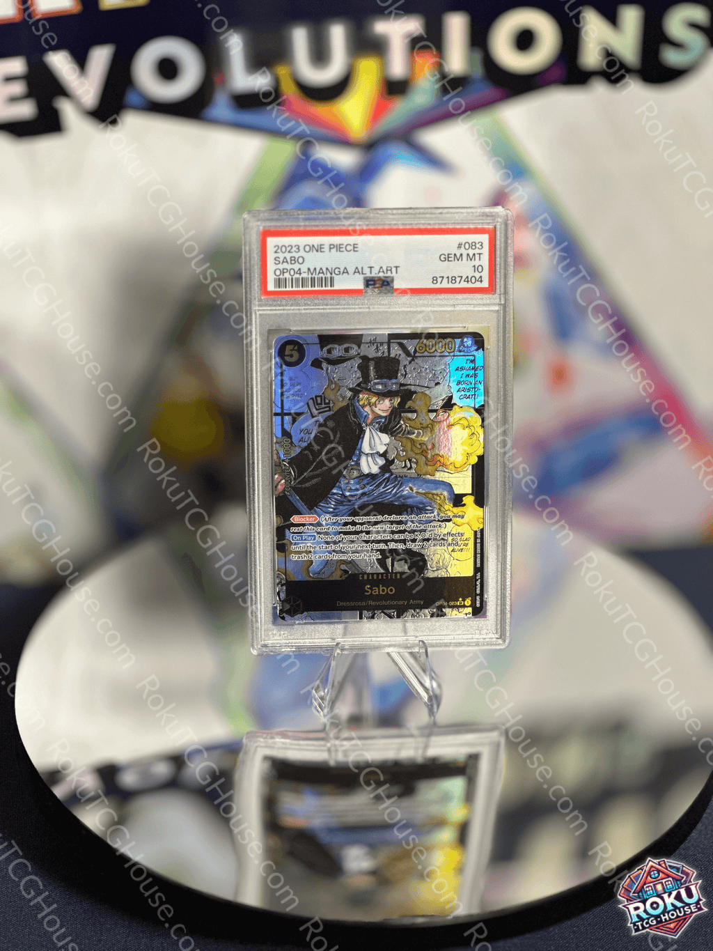 Sabo (Manga) - Kingdoms of Intrigue (OP-04) - One Piece Card (PSA 10)