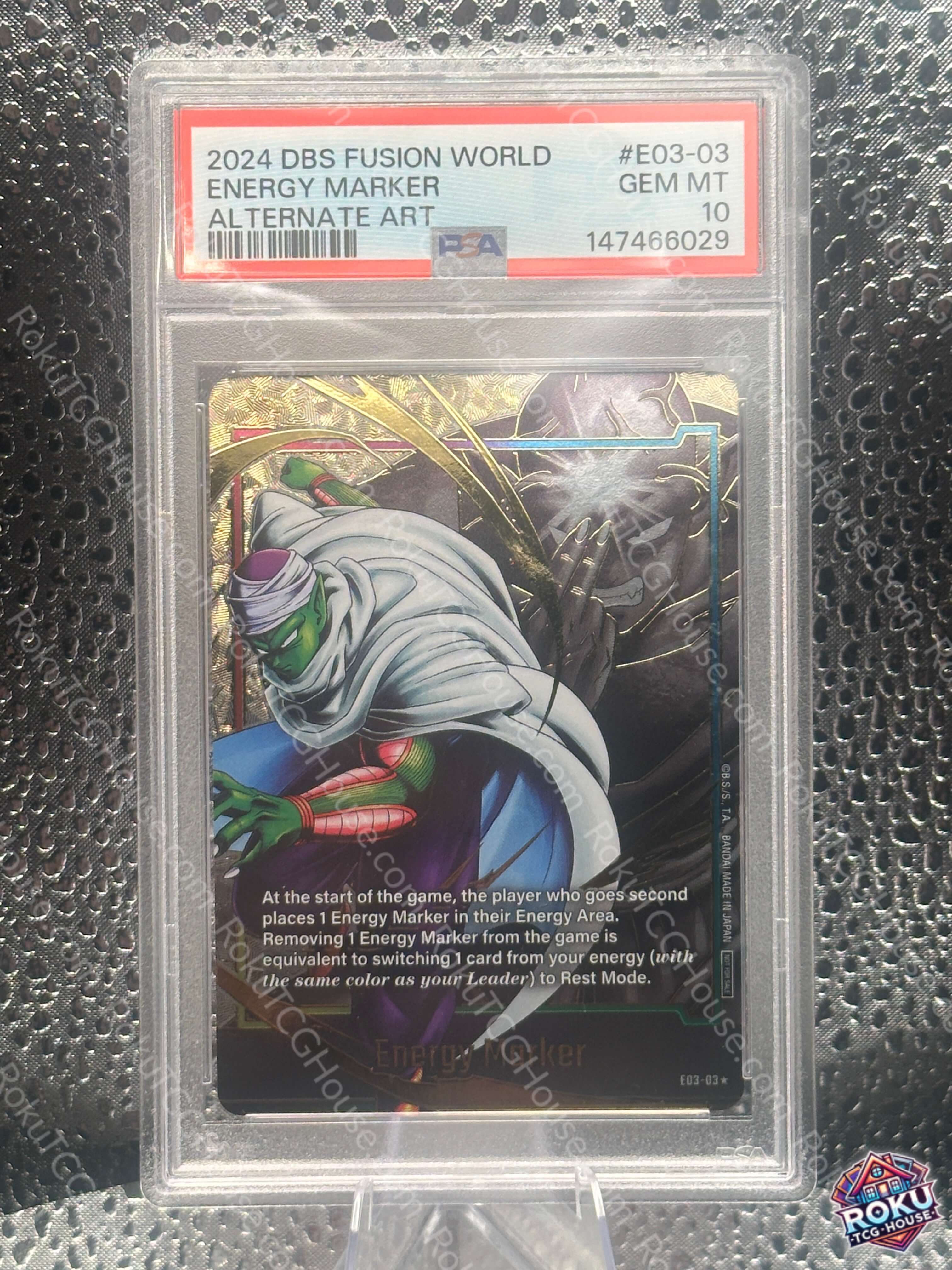 Energy Marker (Gold, E03-03) - Dragon Ball Super Card (PSA 10)