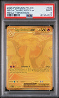 MEGA CHARIZARD X ex MEGA HYPER RARE 2025 POKEMON PFL EN-PHANTASMAL FLAMES PSA MINT 9