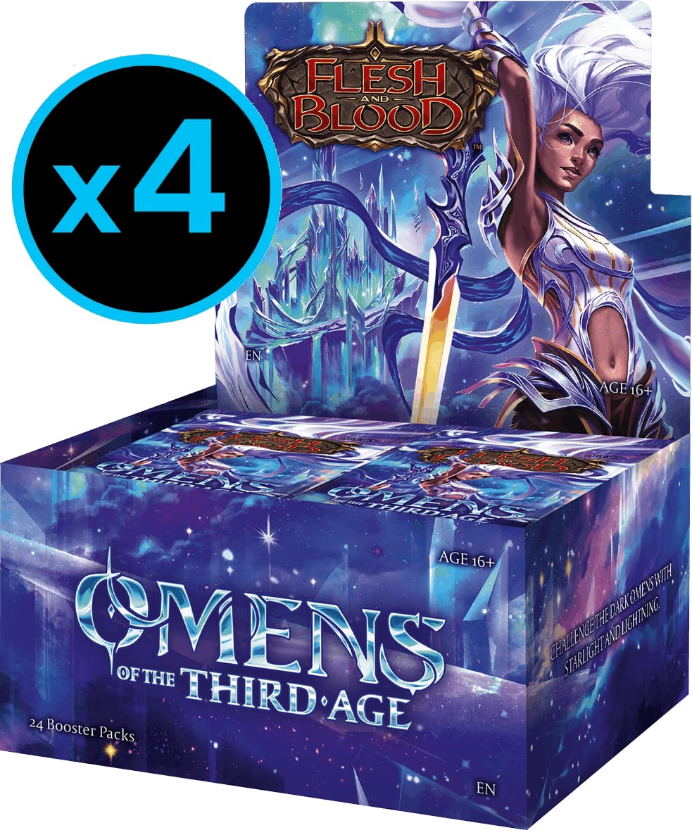 Flesh and Blood TCG: Omens Of The Third Age Booster Display Case (Pre-Order)