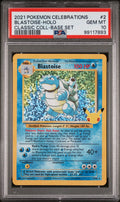 BLASTOISE-HOLO CLASSIC COLL-BASE SET 2021 POKEMON CELEBRATIONS CLASSIC COLLECTION PSA GEM MT 10