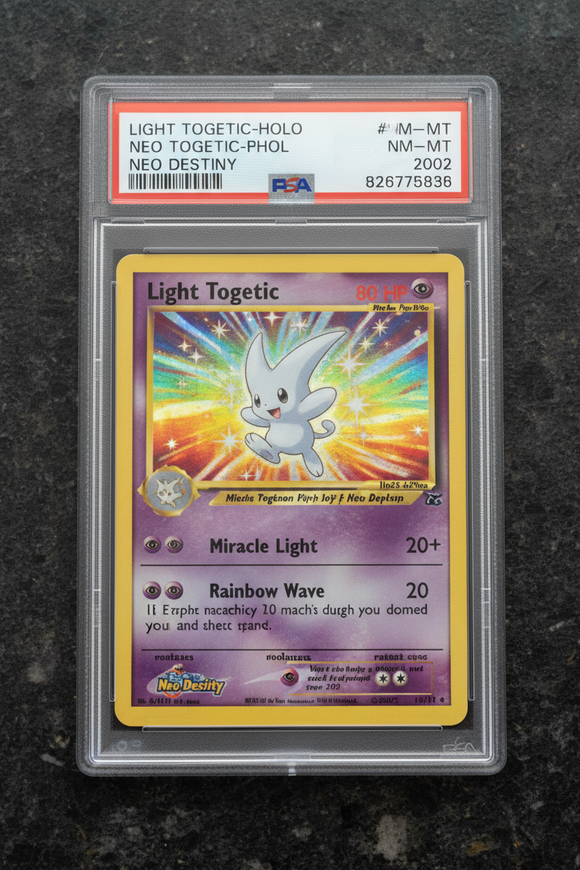 LIGHT TOGETIC-HOLO 2002 POKEMON NEO DESTINY PSA NM-MT 8