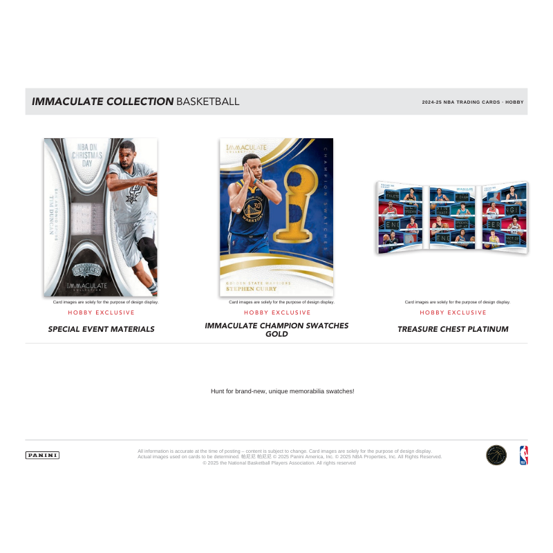 2024/25 Panini Immaculate Basketball Hobby Box