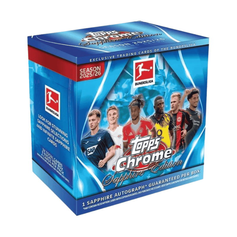 2025/26 Topps Chrome Bundesliga Soccer Sapphire Box