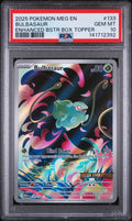 BULBASAUR ENHANCED BSTR BOX TOPPER 2025 POKEMON MEG EN-MEGA EVOLUTION PSA GEM MT 10